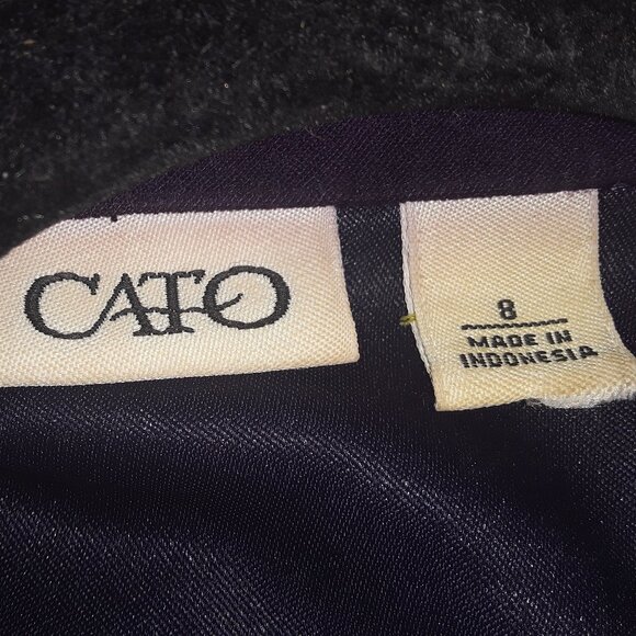 CATO SZ 8 Purple Suede Jacket & Midi Skirt Suit Set Business Career Soft! - Picture 7 of 12